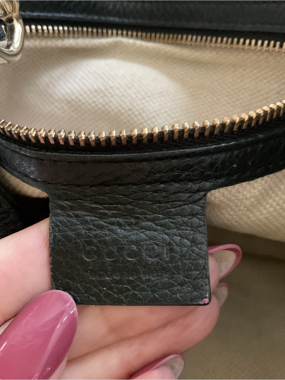 Gucci Soho Black Pebbled Leather Tote and Wallet - Picture 5 of 10